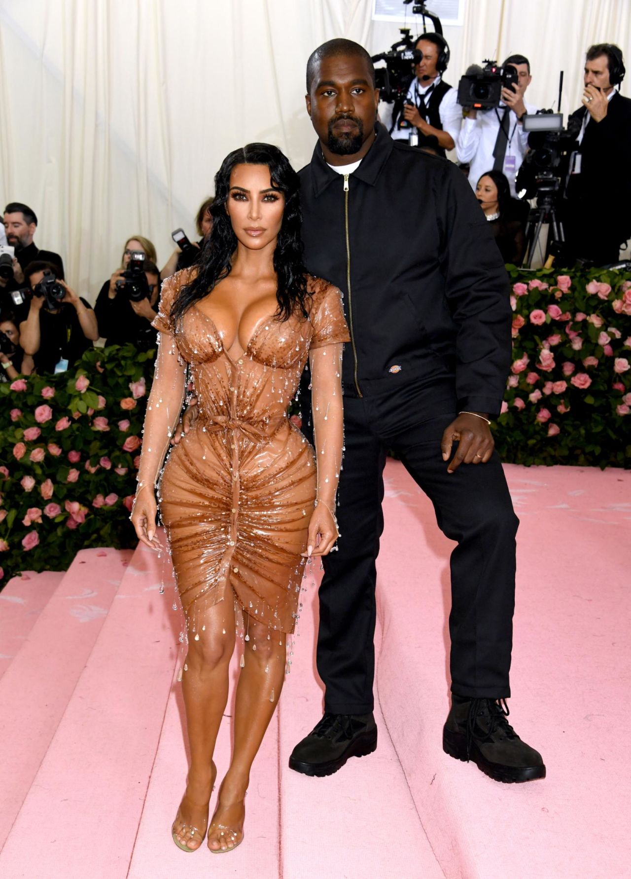 Kim Kardashian and Kanye West attend the Metropolitan Museum of Art Costume Institute Benefit Gala 2019 in New York.