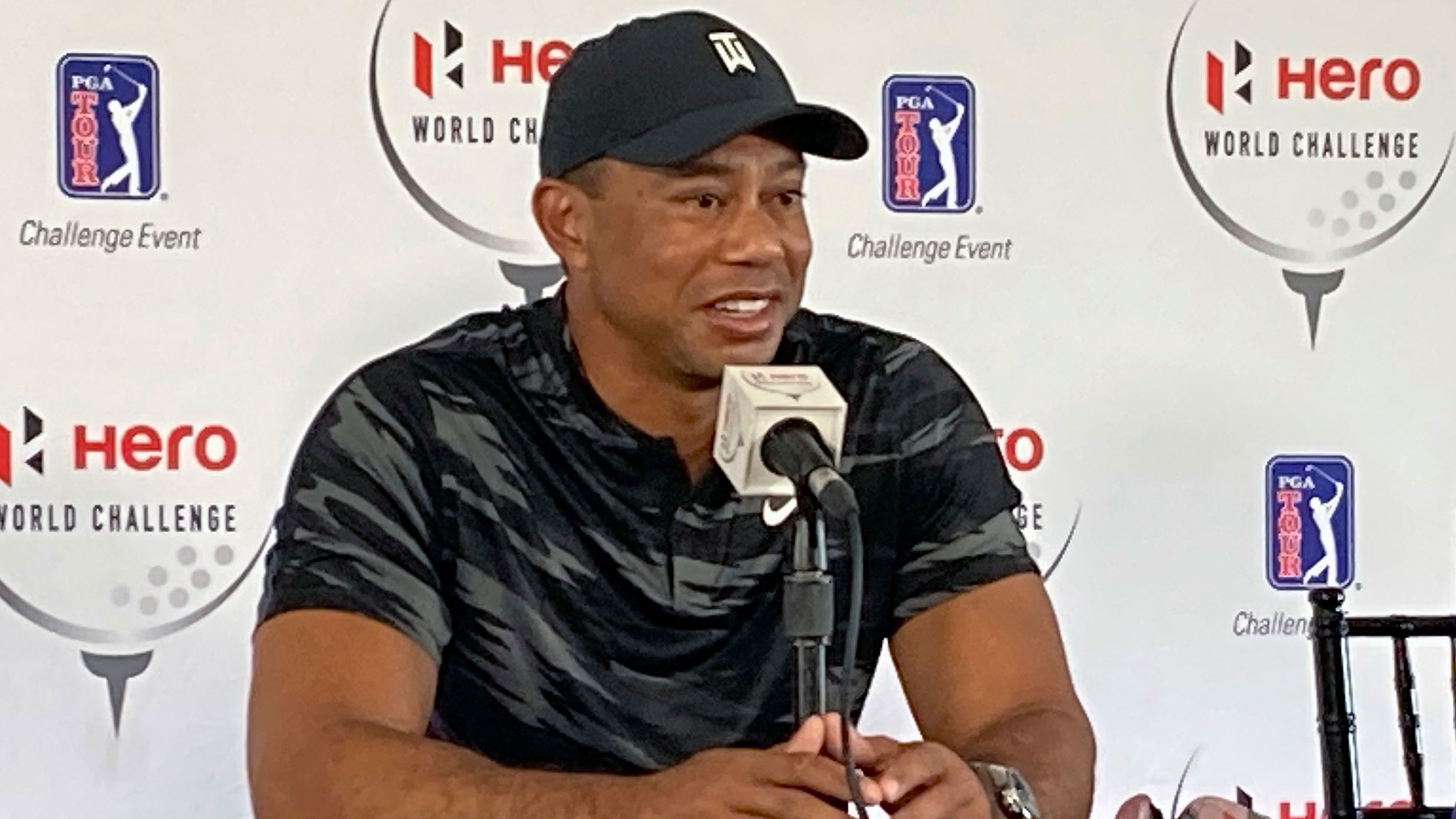 <strong>November 30: </strong>Tiger Woods holds his first press conference since his February car crash. "As far as playing at the Tour level, I don't know when that is going to happen," Woods said.