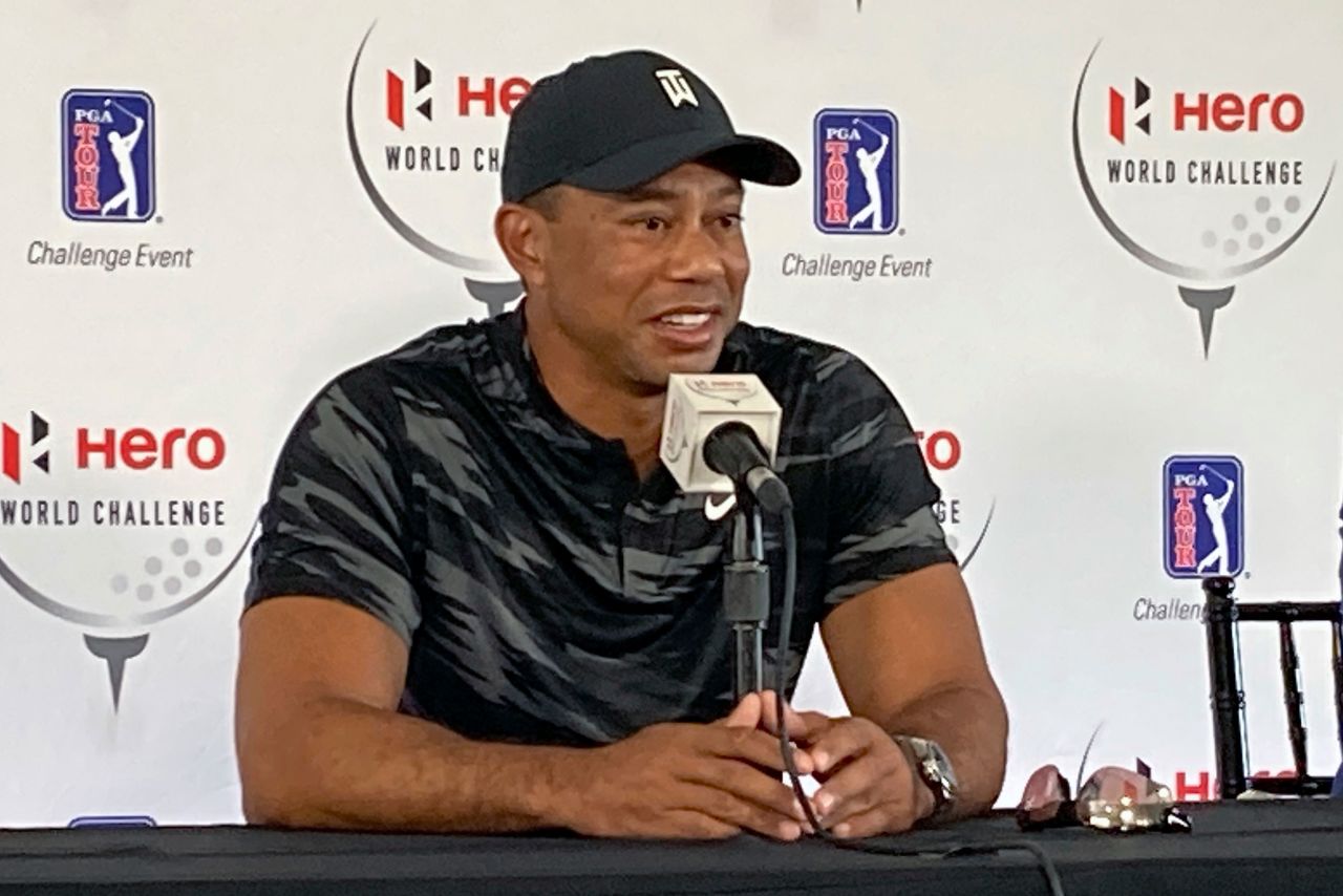 <strong>November 30: </strong>Tiger Woods holds his first press conference since his February car crash. "As far as playing at the Tour level, I don't know when that is going to happen," Woods said.