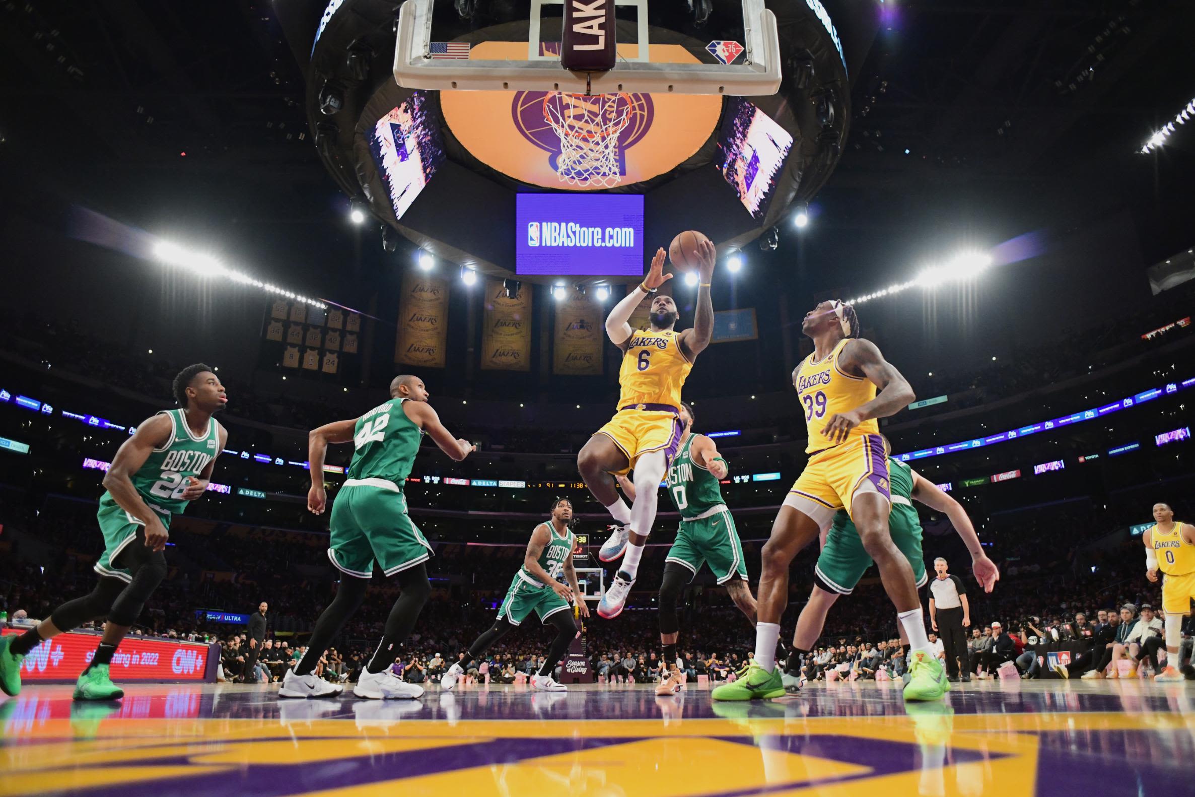Lakers vs Celtics: LeBron James leads LA to 117-102 victory over