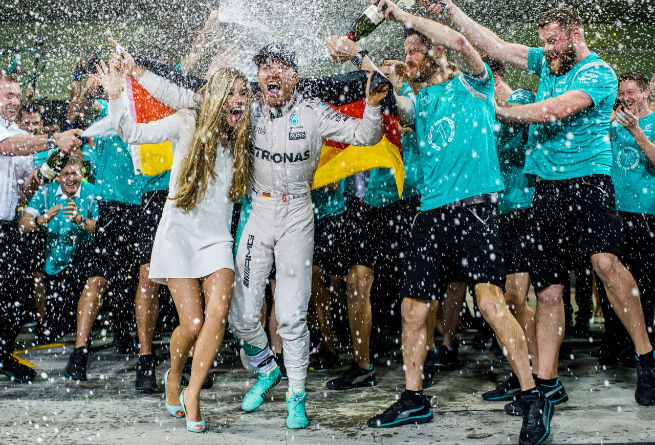 <strong>2016:</strong> Nico Rosberg took the title from Mercedes teammate Lewis Hamilton in Abu Dhabi with a podium finish, despite the Brit taking pole. A week later, Rosberg retired from F1. 