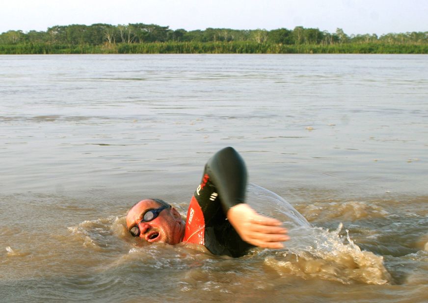 Strel's greatest challenge came in 2007, when he embarked on a treacherous 3,274-mile swim of South America's Amazon River. 