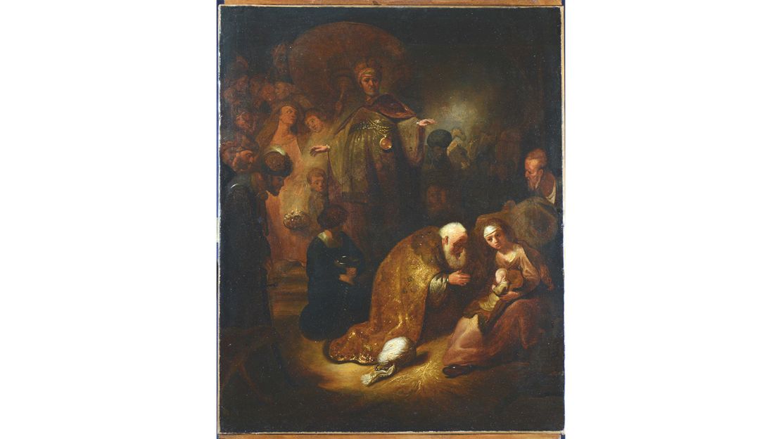 A lost Rembrandt painting was discovered after it was damaged and sent to be restored.
