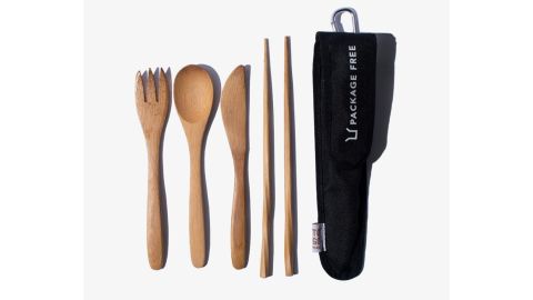 Package Free Reusable Bamboo Cutlery Set