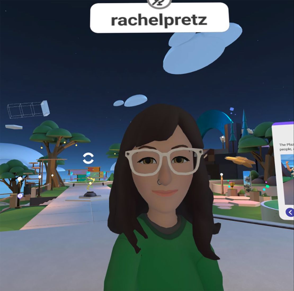 CNN's Rachel Metz wandered around Horizon Worlds this week in VR.