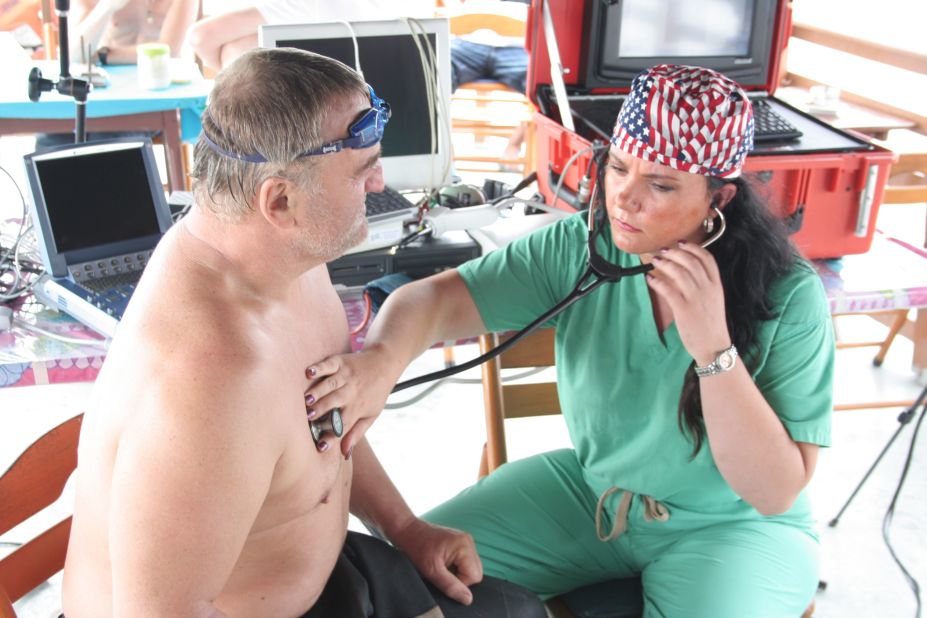 With the expedition posing constant health risks, Strel was given daily medical checks by his personal doctor.