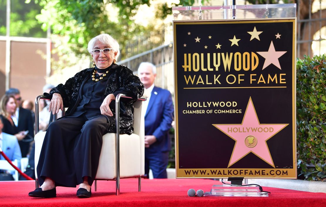 Lina Wertmuller received a Hollywood Walk of Fame star in 2019. 