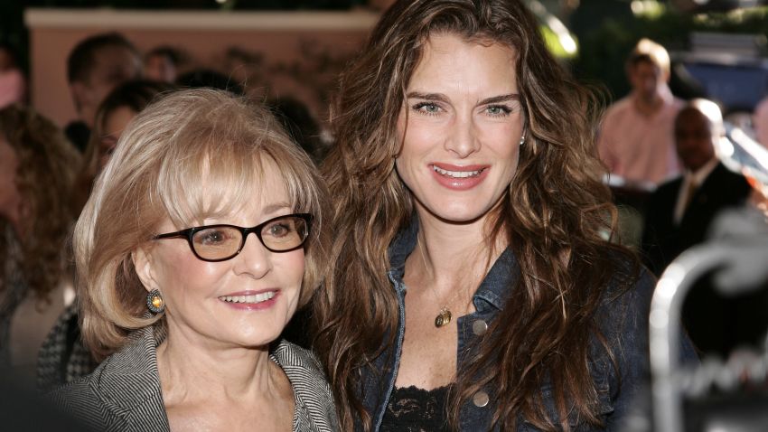 BEVERLY HILLS, CA - DECEMBER 6:  Television journalist Barbara Walters and actress Brooke Shields attend the 14th annual Hollywood Reporter Women In Entertainment Power 100 breakfast December 6, 2005 at the Beverly Hills Hotel in Beverly Hills, California.  (Photo by Vince Bucci/Getty Images)