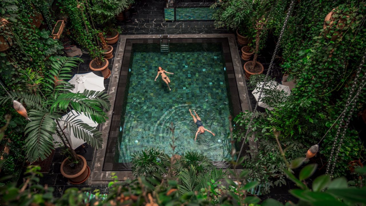 Can't make it to Asia? Try the Bali-inspired pool at Manon Les Suites. 
