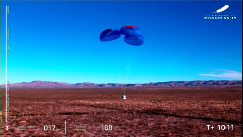 Watch what it s like aboard a Blue Origin flight from takeoff to