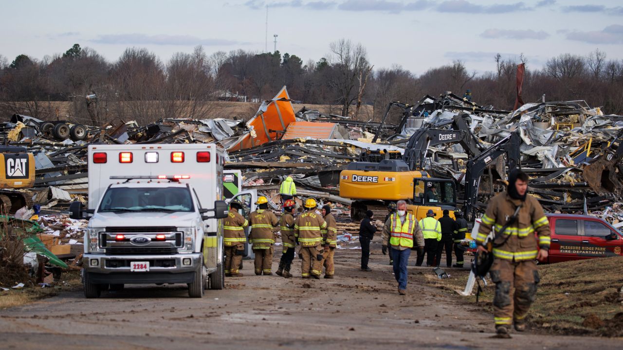 Tornadoes tore through parts of the lower Midwest late Friday night, including Mayfield, Kentucky, and its candle factory. 