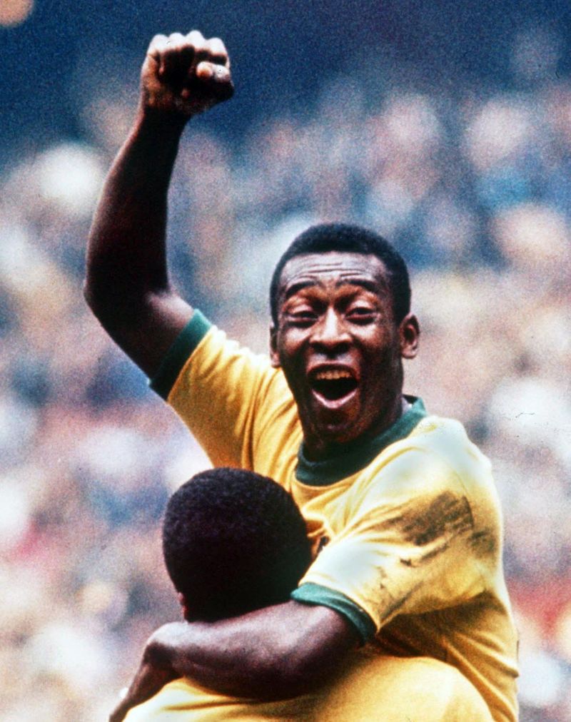 Famous brazilian soccer store player pele