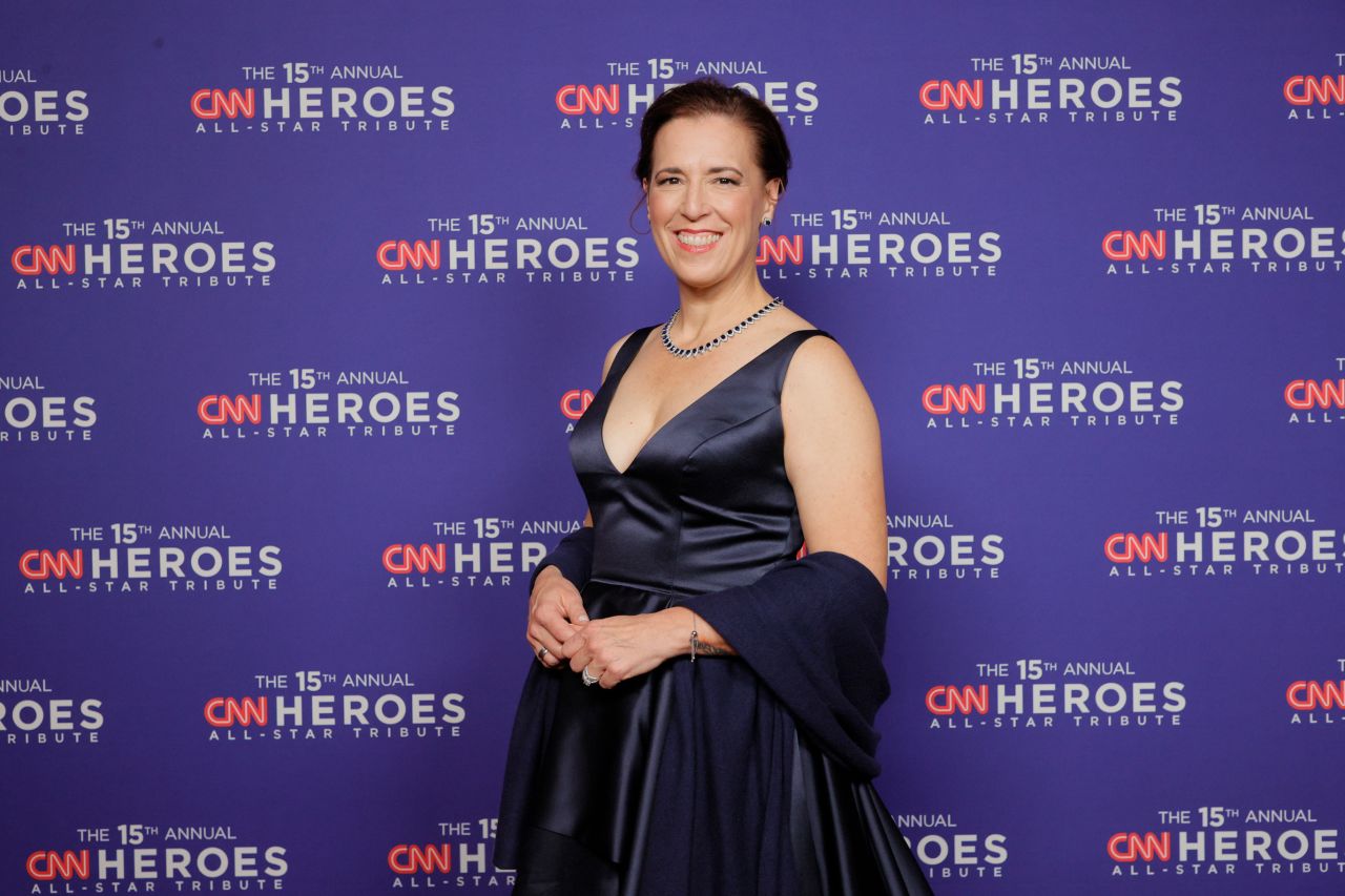 2021 <a href="https://www.cnn.com/2021/08/12/us/widows-grief-soaring-spirits-cnnheroes/index.html" target="_blank">CNN Hero Michele Neff Hernandez</a> attends The 15th Annual 'CNN Heroes: All-Star Tribute' red carpet. 