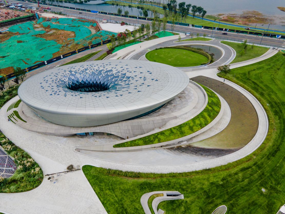 The Zaha Hadid-designed Unicorn Island. 