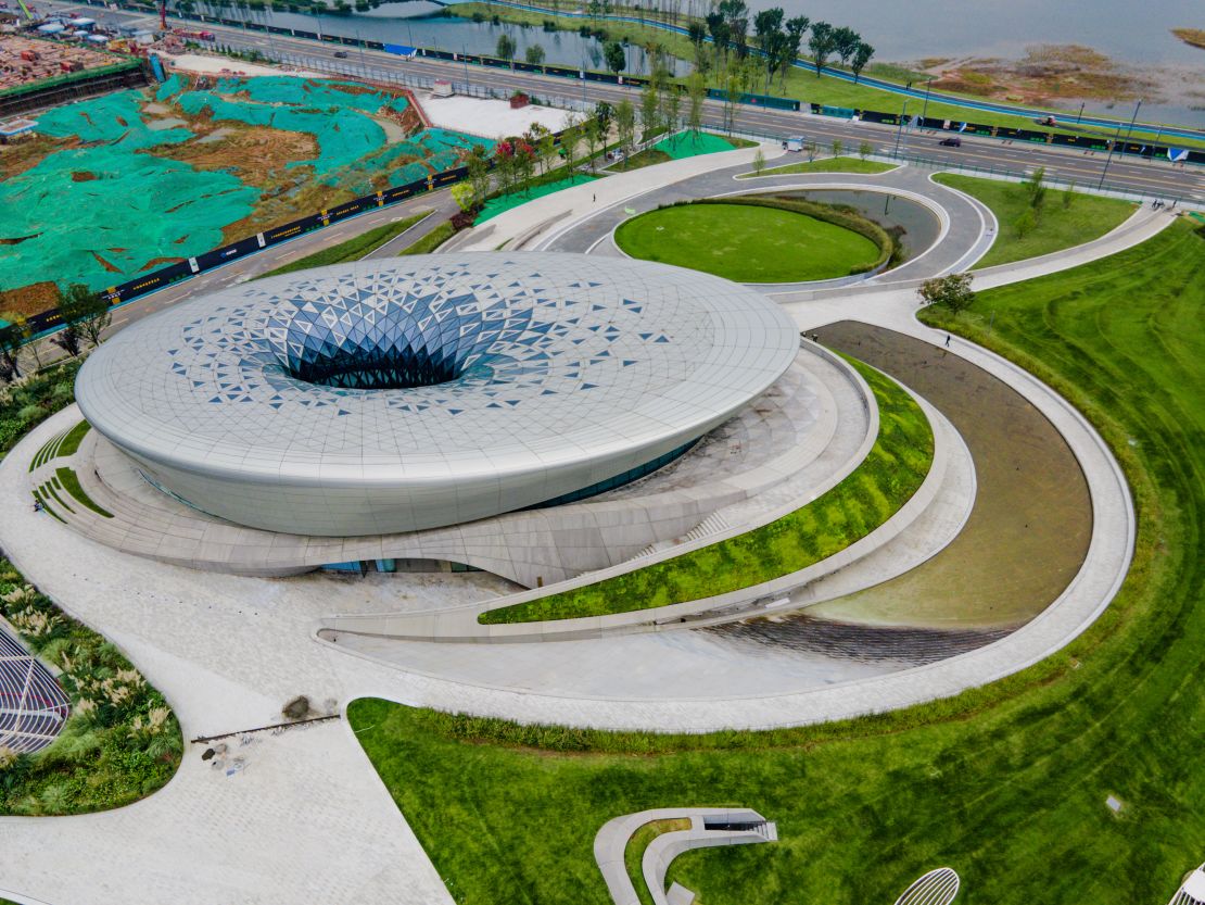 The Zaha Hadid-designed Unicorn Island.