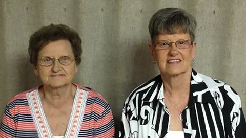 Sisters Carole Grisham, left, and Marsha Hall were best friends and pillars of their community in Dawson Springs, Kentucky.