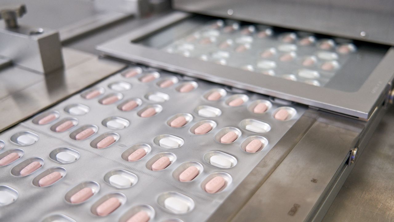 Paxlovid, a Pfizer's coronavirus disease (COVID-19) pill, is seen manufactured in Ascoli, Italy, in this undated handout photo obtained by Reuters on November 16, 2021.