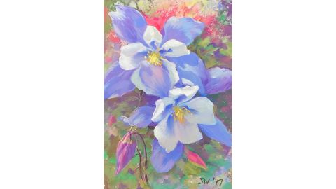 ArtEqualsJoy Original Painting Floral Still Life Art