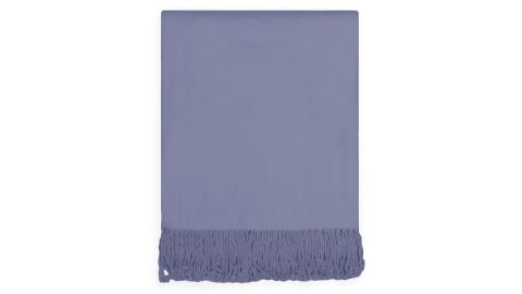 Crane & Canopy Admiral Blue Fringed Throw Blanket