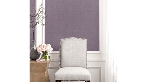 Gracie Oaks Periwinkle Woven Raphia Rouleau de papier peint en relief 3D