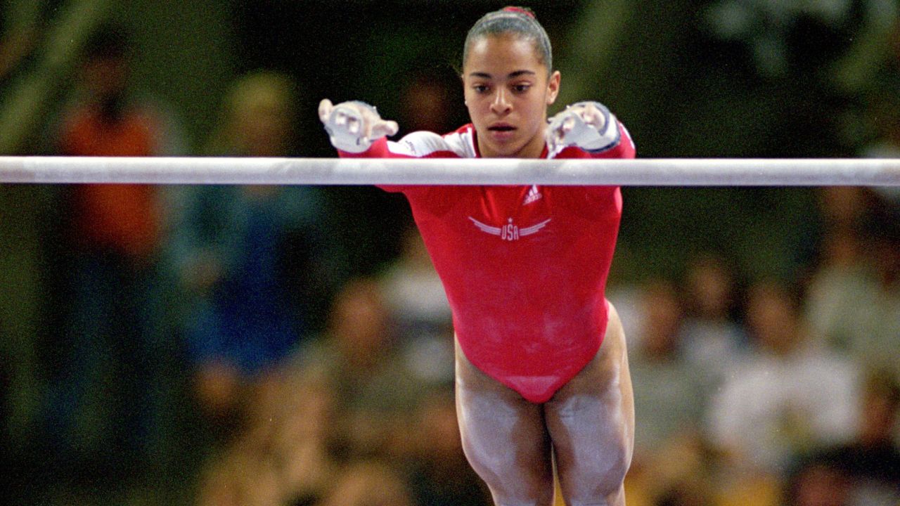 Tasha Schwikert competed at the US women's Olympic Gymnastics Trials in 2000. 