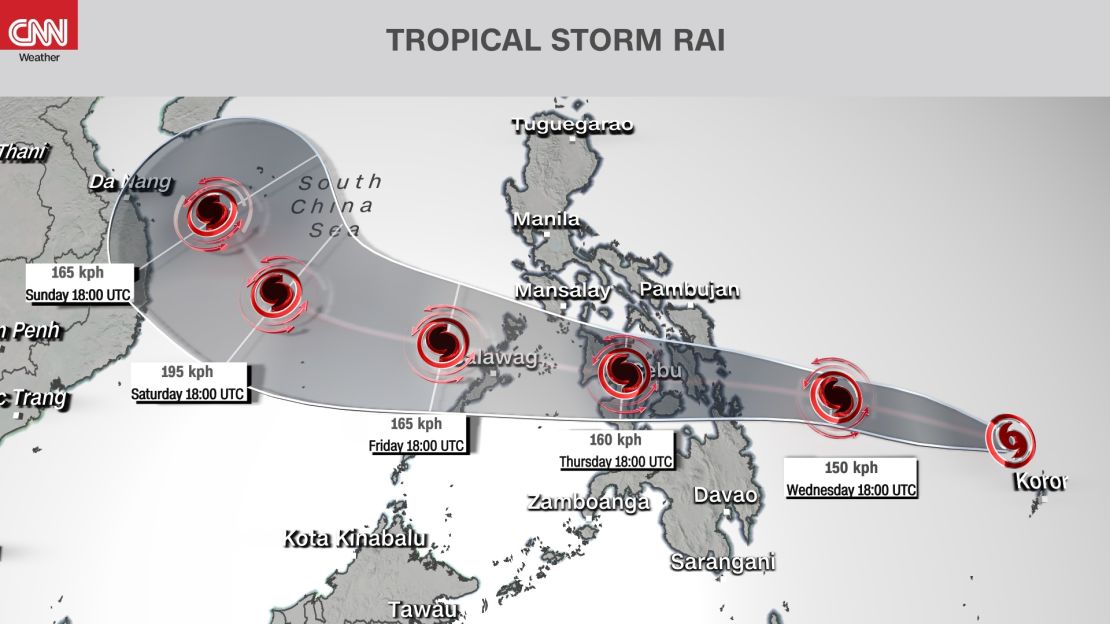 weather tropical storm rai track 121421