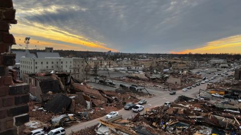 Mayfield resident Shawn Triplett described the town as 'just leveled'