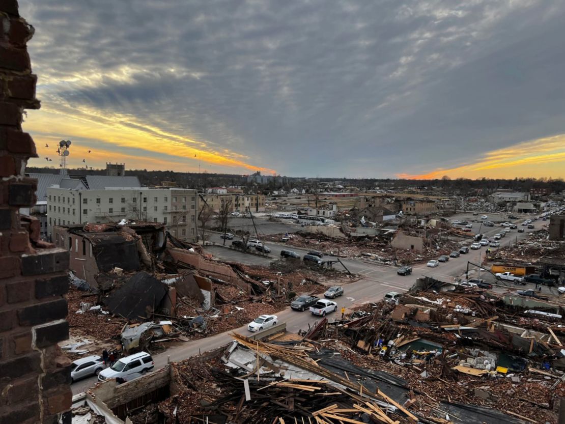 Mayfield resident Shawn Triplett described the town as 'just leveled'