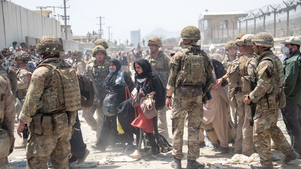 The British armed forces worked with the US military to evacuate 
eligible civilians and their families out of Kabul, Afghanistan in August 2021.