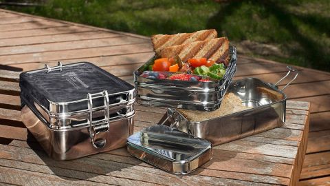 GreenLunch 3-in-1 Stainless Steel Bento Box