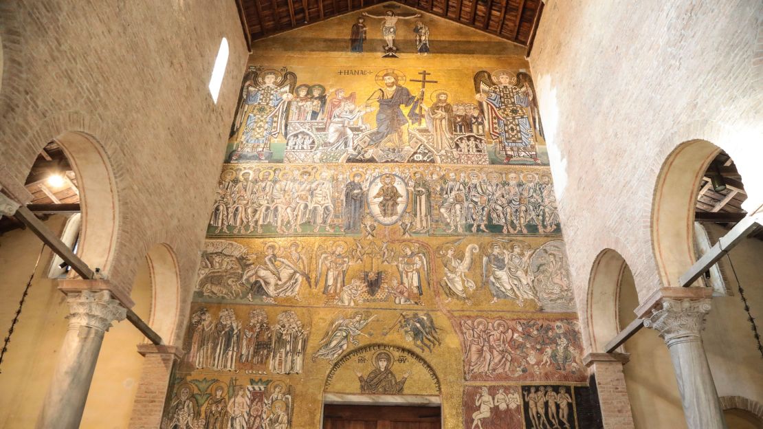 The 'Last Judgment' mosaic was created in the 12th century.