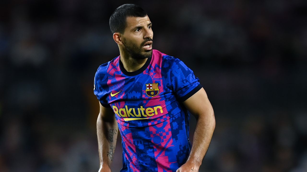Sergio Aguero during Barcelona's Champions League group match against Dinamo Kiev in October.