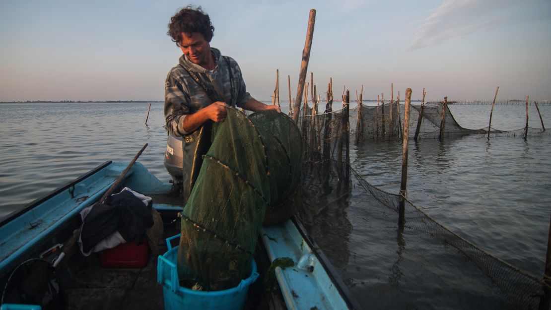 Today, the northern lagoon is known for its fishermen -- who've been there since the time of the Roman empire.