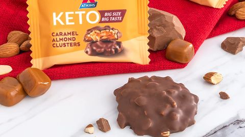 Atkins Caramel Almond Keto Clusters, 8-Pack