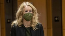 Elizabeth Holmes, founder of Theranos Inc., arrives at federal court in San Jose, California, U.S., on Tuesday, Dec. 7, 2021. Confronted with tough questions on the witness stand last week, as she defends herself against criminal fraud charges, Holmes admitted to errors on several occasions. 
