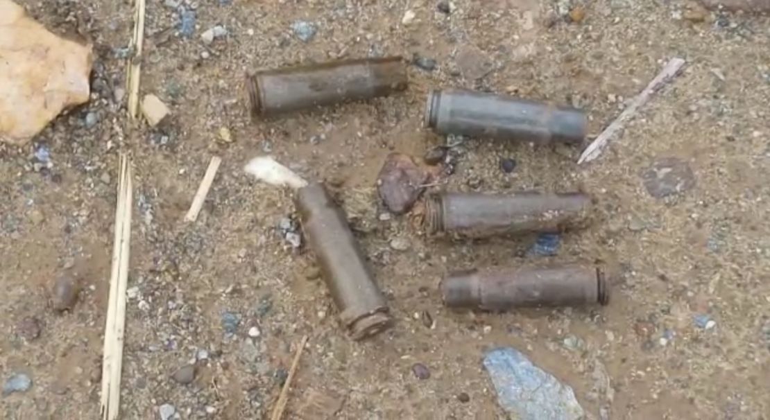 Shell casings were found at the site of the attack in Solhan.