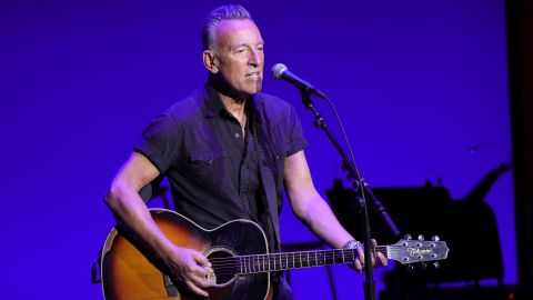 Bruce Springsteen performs during the 15th Annual Stand Up For Heroes benefit in New York City on November 8, 2021. 