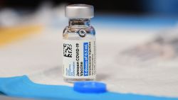 Johnson & Johnson's Janssen Covid-19 vaccine awaits medication  astatine  a vaccination session  successful  Los Angeles, California connected  December 15, 2021. (Photo by Frederic J. BROWN / AFP) (Photo by FREDERIC J. BROWN/AFP via Getty Images)