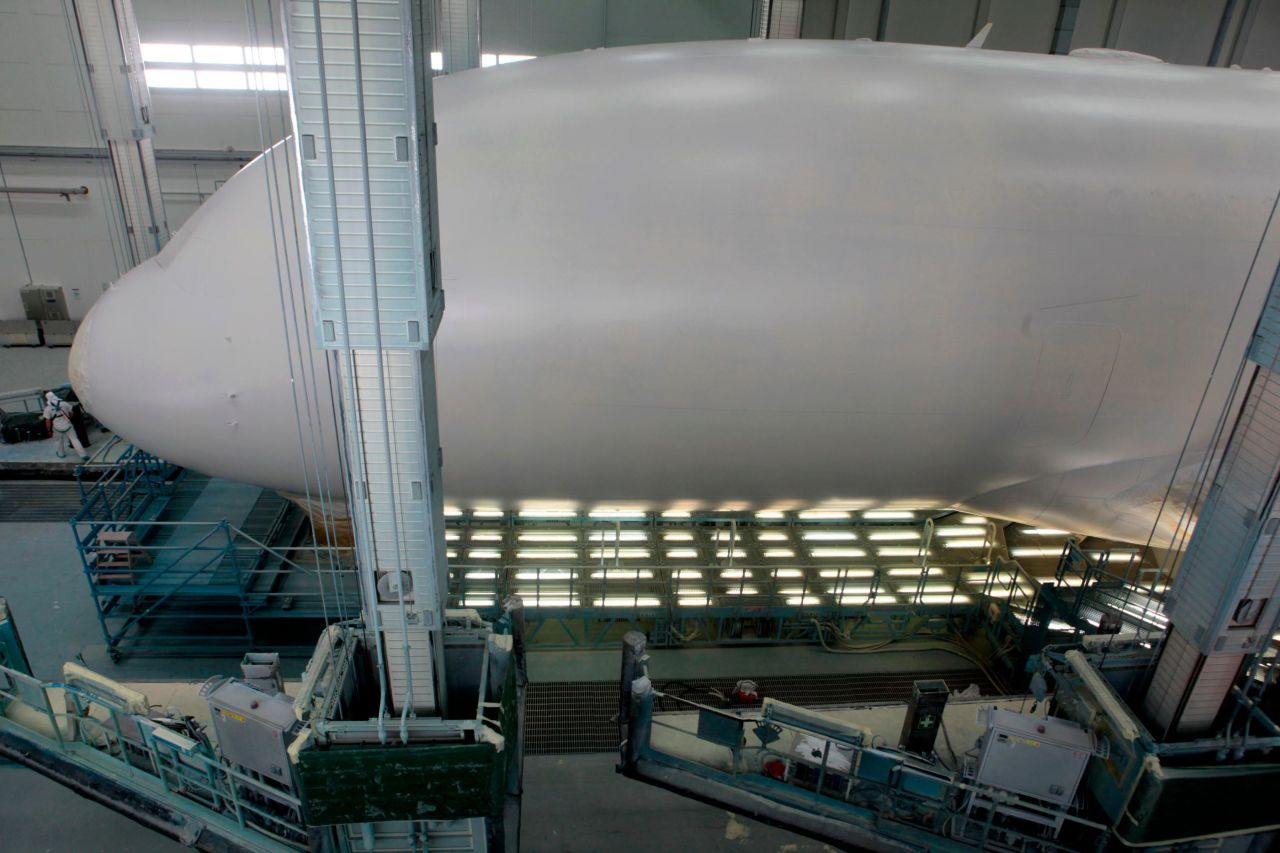 Blank canvas: It takes a lot of paint to decorate an A380.