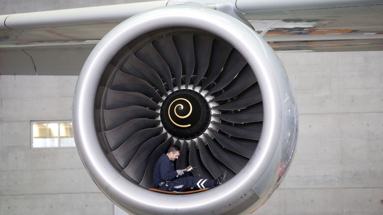 Thirsty workers: The A380 has four jet engines.