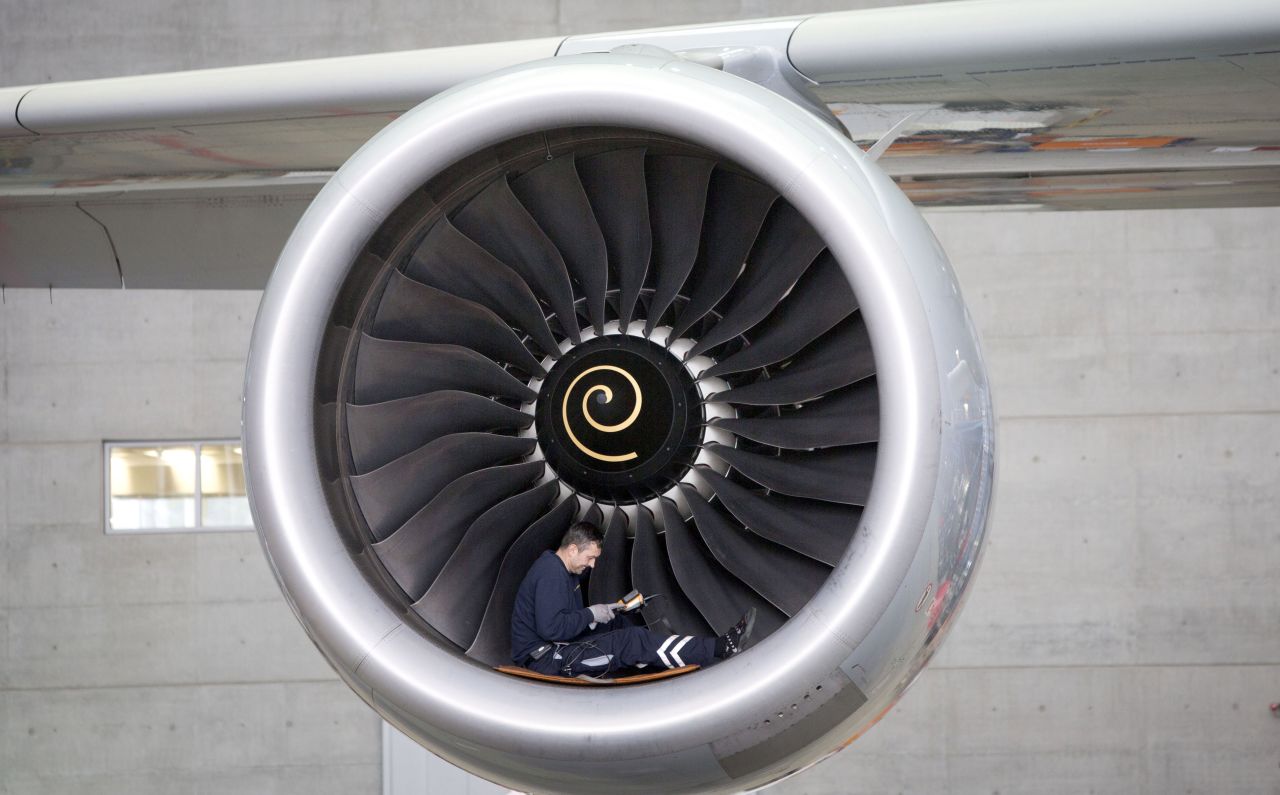 Thirsty workers: The A380 has four jet engines.