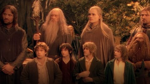 Aragorn, Gandalf, Legolas, Boromir, Gimli, Samwise, Frodo, Merry and Pippin -- heroes and friends. 