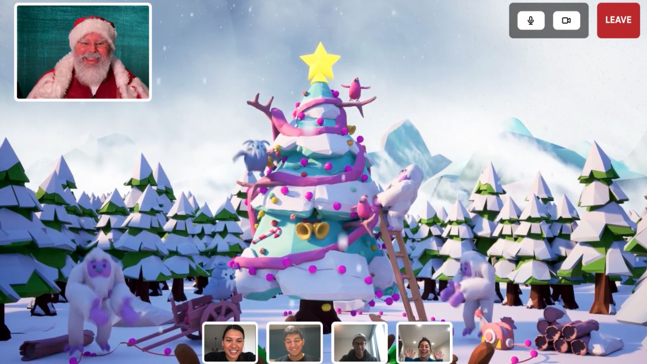 T-Mobile is offering a free interactive experience that lets participants go on a virtual sleigh ride through the North Pole with a live Santa.