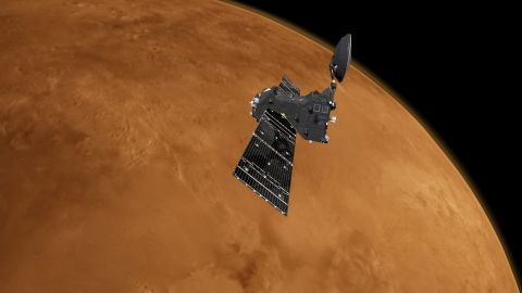 The Trace Gas Orbiter launched to circle around Mars in 2016.