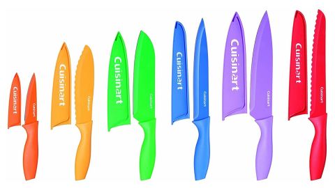Cuisinart 12-Piece Color Knife Set with Blade Guards