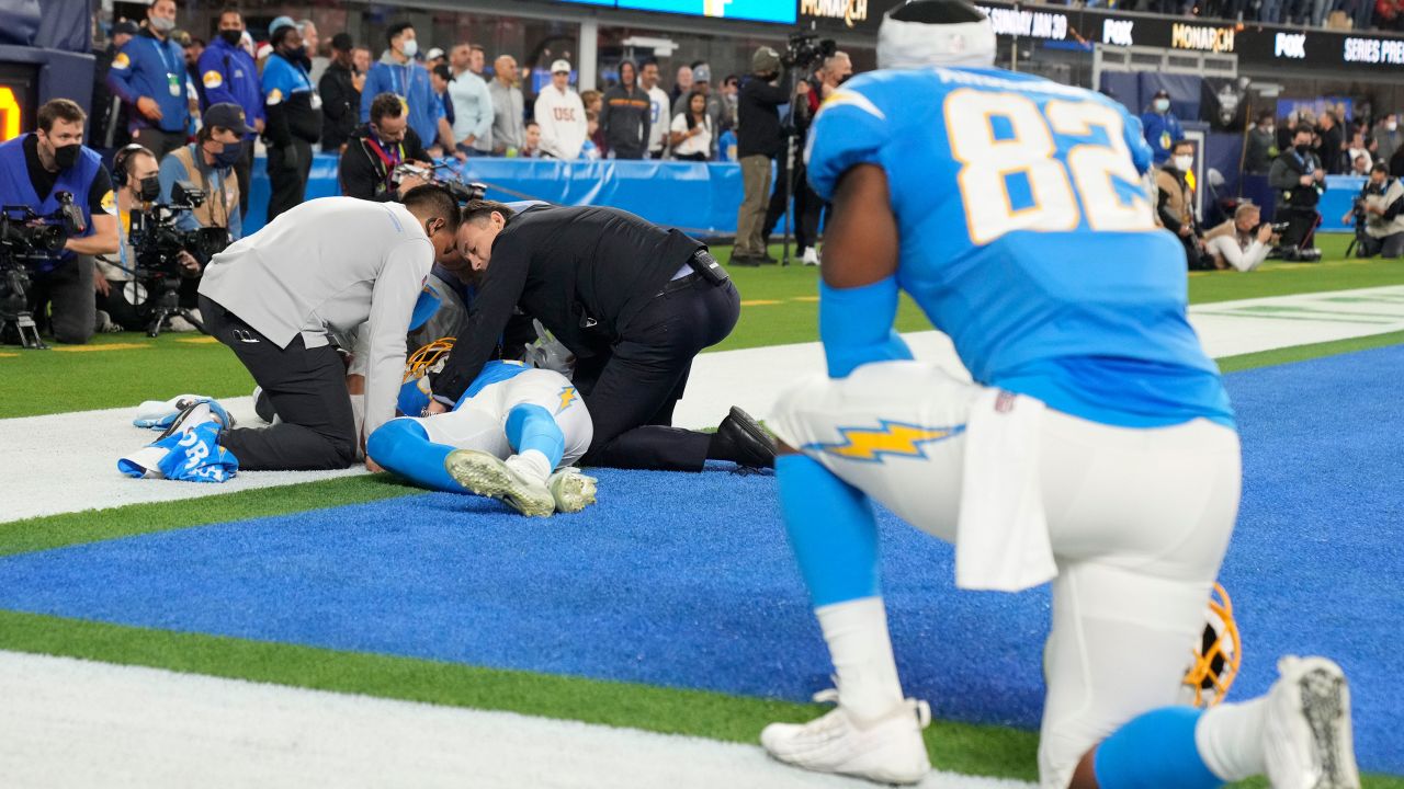 Donald Parham Jr. Los Angeles Chargers tight end in 'stable condition' having been carted off