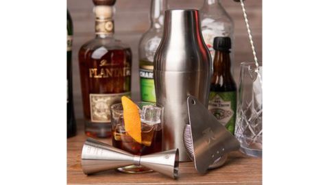 The Elan Collective Bartender’s Choice 4-Piece French Cocktail Shaker Set
