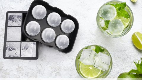 Ticent Set of 2 Ice Cube Silicone Ice Cube Trays