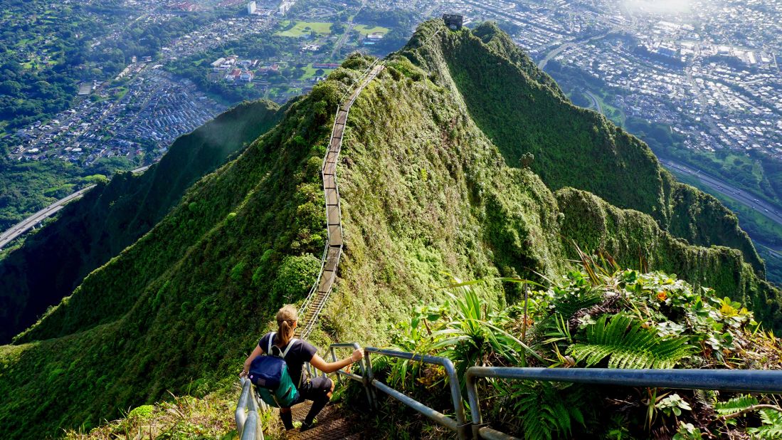 <strong>Haiku Stairs</strong>: This beauty spot on Oahu has been officially closed to tourists for years, but many tourists found ways to sneak in. As a result, the local council has voted to dismantle them.