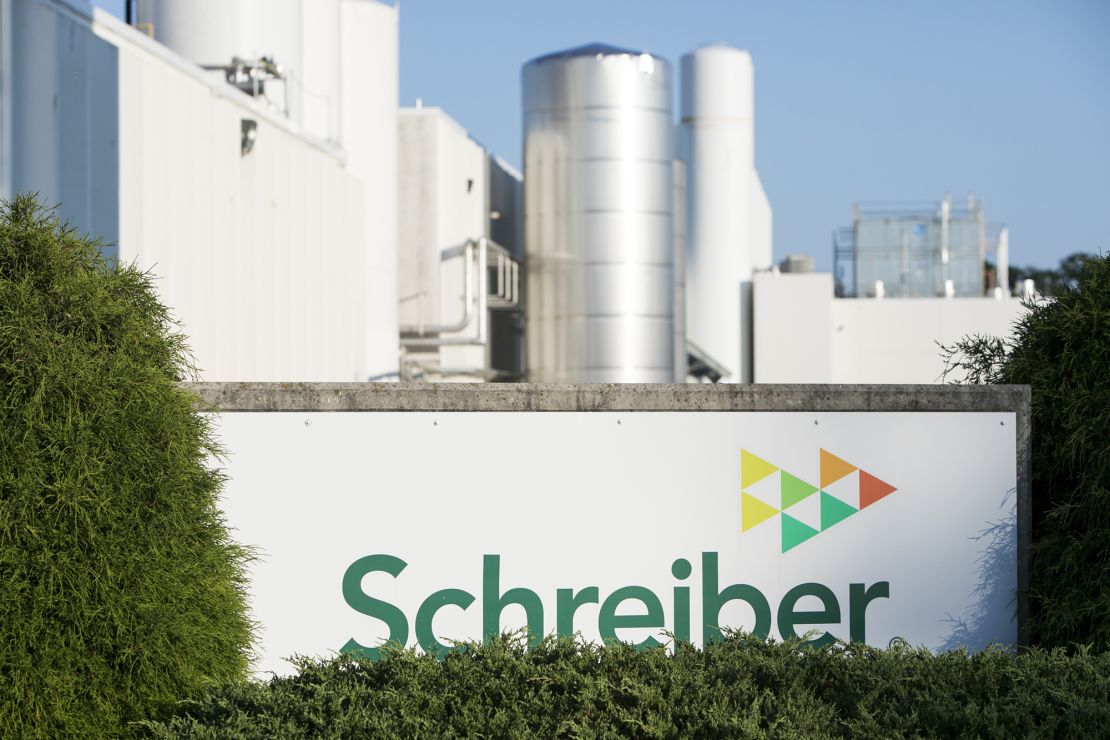 A logo sign outside of a facility occupied by Schreiber Foods Inc., in Shippensburg, Pennsylvania on July 30, 2017. 